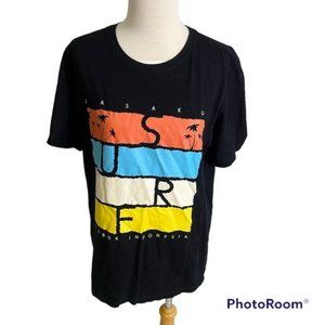 NWOT? SASAKU Black Surf Lombok Indonesia Tee (S)
